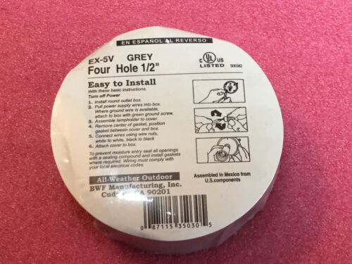 BWF All Weather Four 1/2” Hole Round Box Extension. EX-5V