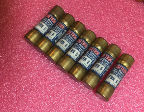 Lot Of 7 Bussmann Fusetron FRN-6 - Image 2