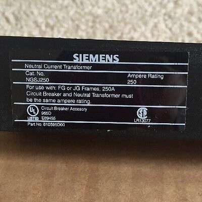 Siemens NGSJ250 Neutral Current Transformer - Image 2