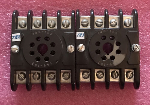 Lot Of 2 Amphenol 146-103 Relay Socket
