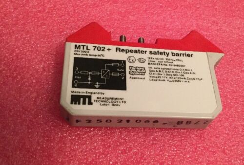 Measurement Technology LTD MTL 702+ Repeater Safety Barrier