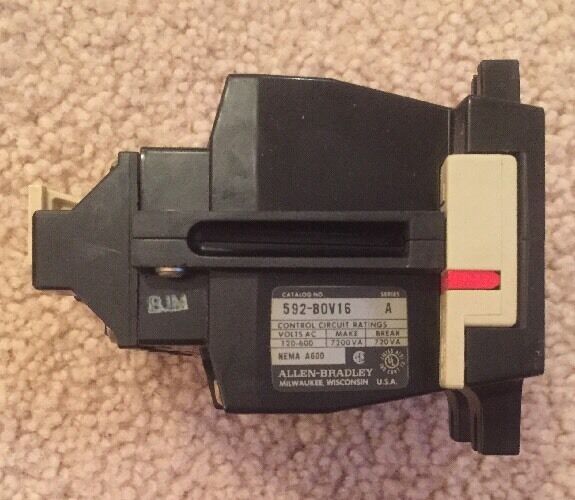 ALLEN BRADLEY SERIES A OVERLOAD RELAY 592-BOV16 - Image 2