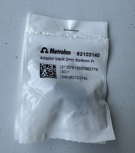 Metrohm USA 62103140 4MM-2MM Plug Adapter Black