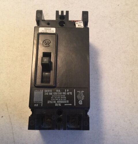Westinghouse EB2015 2 pole 15Amp Circuit Breaker