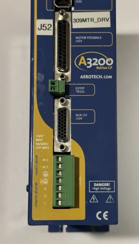 Aerotech NDRIVECP20-MXU-AUXPWR A3200 60Hz 240V Mountable Digital Servo Amplifier - Image 3