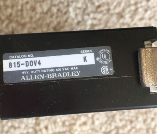 Allen Bradley Overload Relay 815-DOV4 Ser K - Image 2
