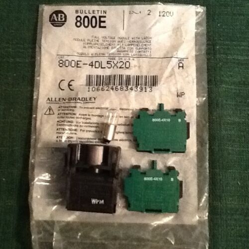 Allen-Bradley 800E-4DL5X20 Full Voltage Module With Latch