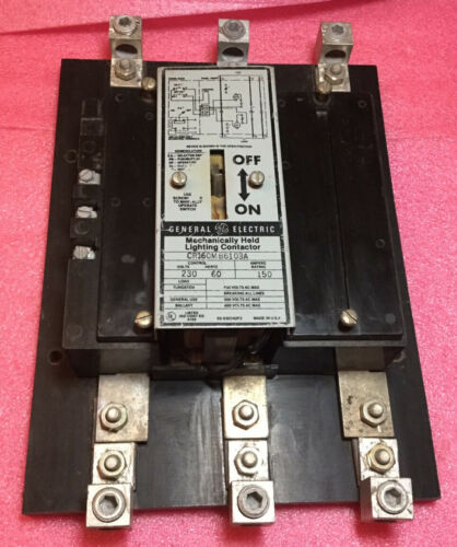 General Electric Mechanically Held Lighting Contactor CR160MB6103A  150A