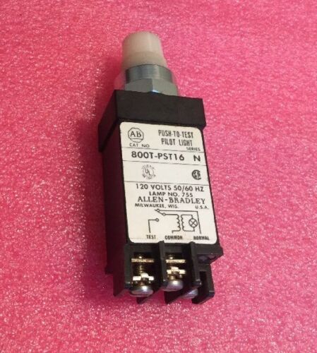 Allen Bradley 800T-PST16 Push-To-Test Pilot Light 120V