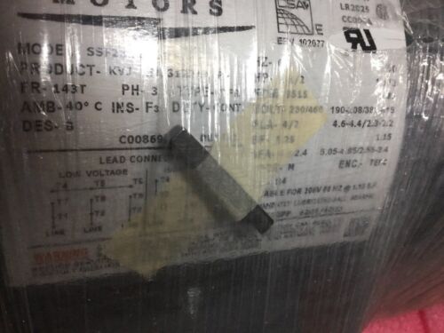 Lincoln Motors SSF2B1.5T61 Motor LM33122, 1-1/2HP - Image 4