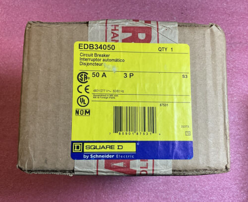 Square D EDB34050 Circuit Breaker 50Amp