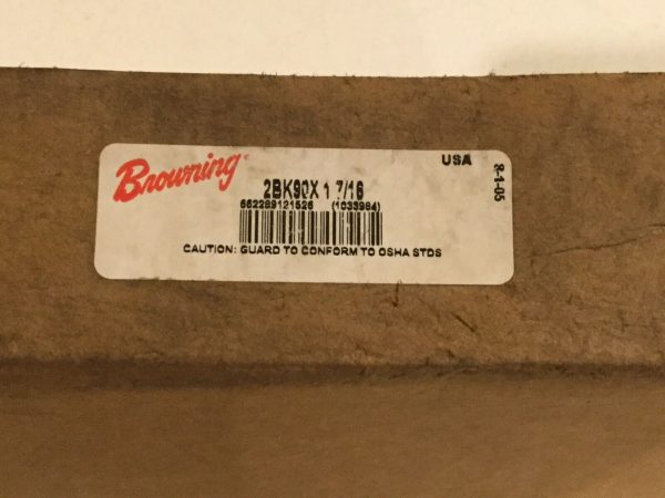 Browning Pulley 2 Groove 2BK90X 1 7/16
