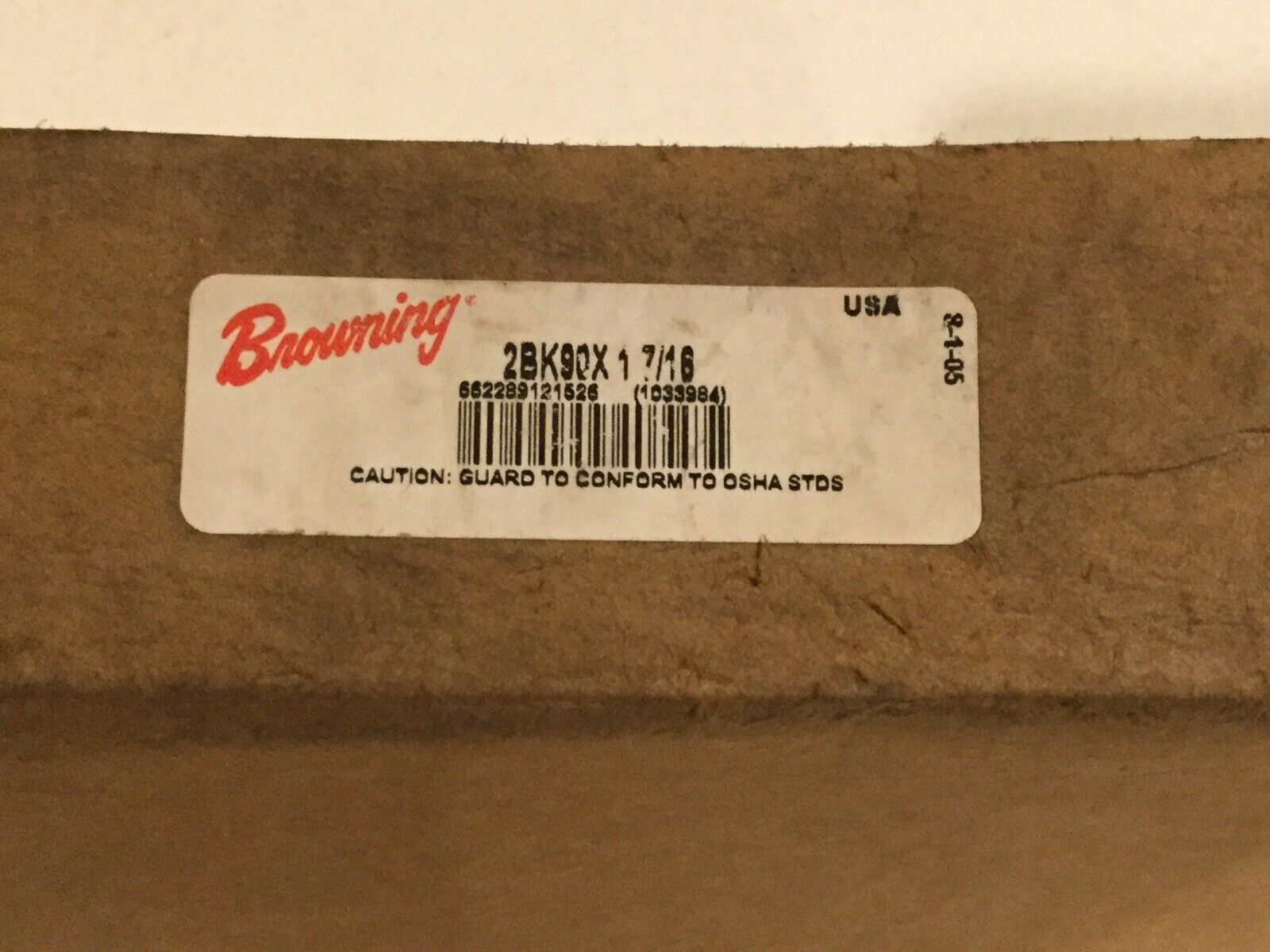 Browning Pulley 2 Groove 2BK90X 1 7/16