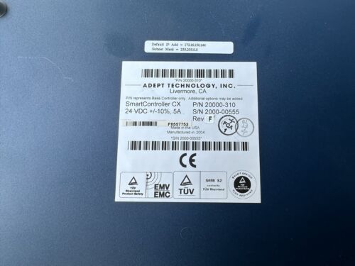 Adept Technology SmartController CX 20000-310 Rev:F Automation Robot Controller - Image 2