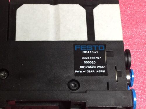 Festo CPA10-VI, CPA10-AW 174354, CPA10-EV2 173506, 173450 & Additional Parts