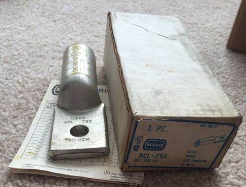 ILSCO ACL-750 ALUMINUM COMPRESSION CONNECTOR, BOLT SIZE 5/8" AL9CU