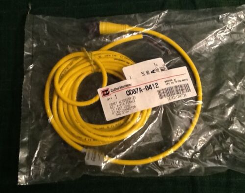 Cutler-Hammer QD07A-0412 4-Pin DC Female 12' Long Micro-Connector