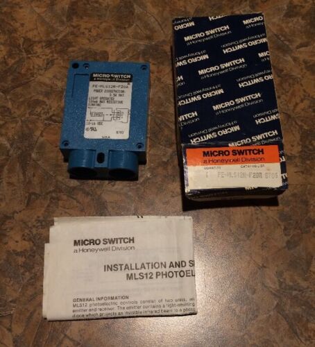 MICRO SWITCH PHOTOELECTRIC FE-MLS12R-F20A NEW With Box