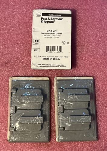Pass & Seymour CA8-GH Gray Weatherproof Cover Lot Of 3