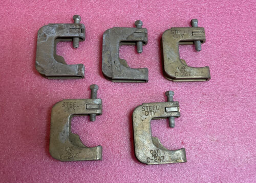 Lot Of 5 Steel City Conduit To Beam Clamp C-247