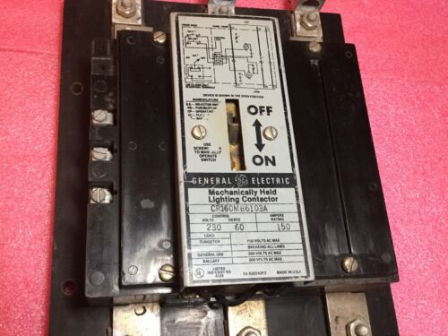 General Electric Mechanically Held Lighting Contactor CR160MB6103A 150A - Image 4