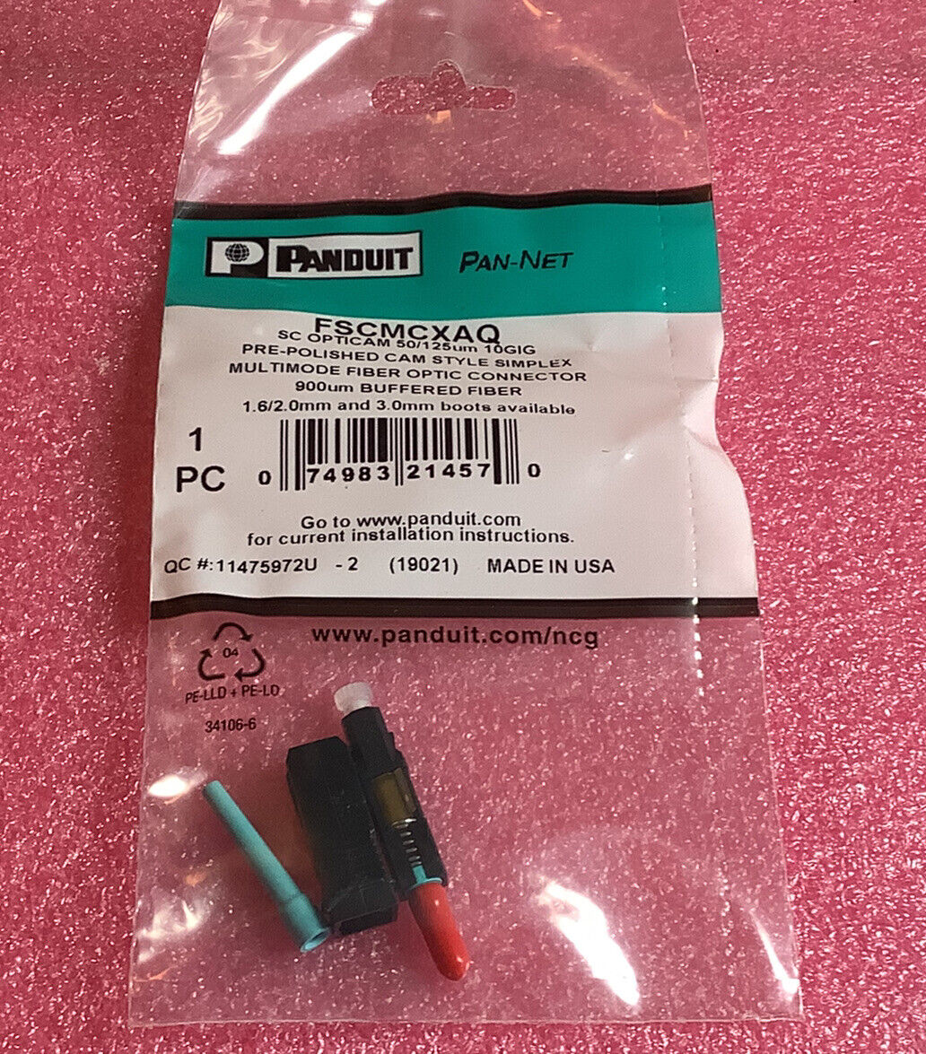 Panduit FSCMCXAQ Multimode Fiber Optic Connector