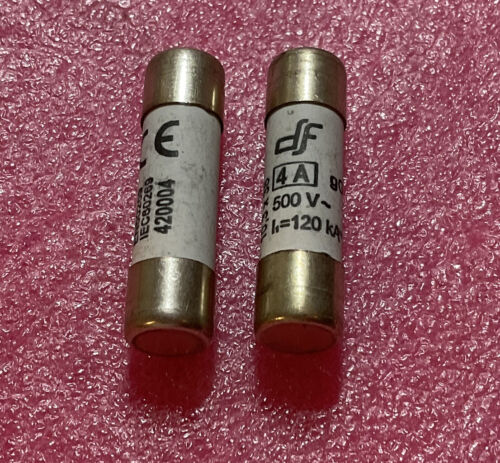 Lot Of 2 DF gG 420004 Fuse 4A