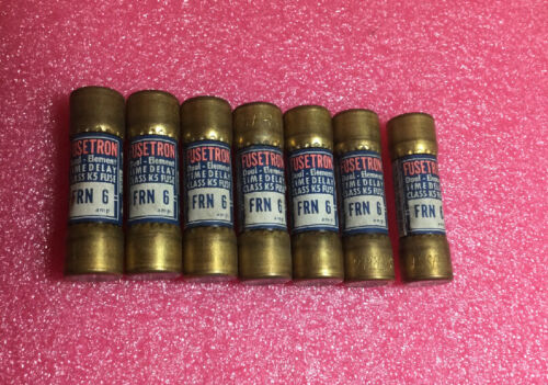 Lot Of 7 Bussmann Fusetron FRN-6