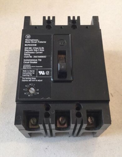 Westinghouse MCP0322CR Motor Circuit Protector