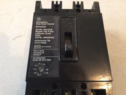 Westinghouse MCP03150R Motor Circuit Protector - Image 2