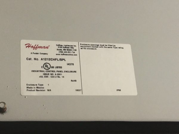 Hoffman A1212CHFL/SPL Panel Enclosure - Image 6