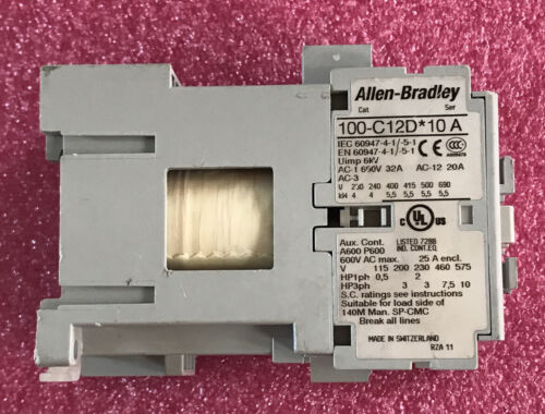 Allen Bradley 100-C12D*10 Ser A Contactor 24vdc - Image 2