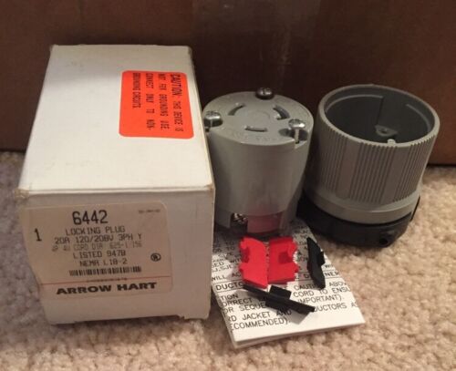 ARROW HART 6442 20A 120/208V 3PH 4P 4W LOCKING PLUG